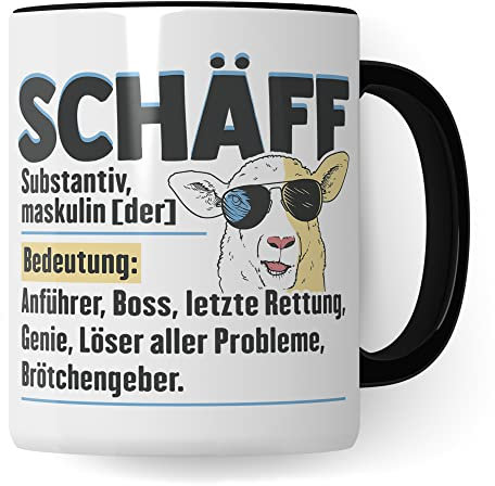 Pagma Druck Chef-Tasse mit SpruchSchaf, Geschenke für den Chef, Tasse, Kaffeetasse, Chef-Geschenkidee, überlegenes persönliches Chef-Geburtstagsgeschenk, Abschiedstee-Tasse