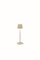 Zafferano, Poldina Micro Lampe, Kabellose, Wiederaufladbare Tischlampe mit Touch Control, Geeignet für Wohnzimmer und Außenbereich, Dimmer, 2200-3000 K, Höhe 27,5 cm, Farbe Sand