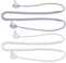 kwmobile 2X Halteband kompatibel mit Samsung Galaxy Buds 2 Headphones - Kopfhörer Halter Band Strap in Weiß Lavendel