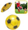 Yellow Soccer Playground Ball 23cm, Inflatable Swimming Pool Toy for Childrens 3+ Years, for Kids Summer Water Fun Toddler Outdoor Activity Games