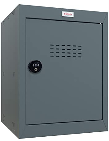 Phoenix Safe Company - CL Series - Cube Lockers - Anthracite Grey Size 2 Cube Locker With Combination Lock - 520 x 400 x 400mm - CL0544AAC