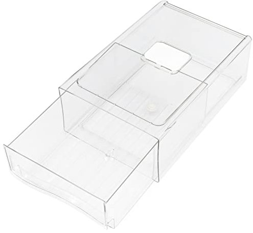 Cajones apilables para refrigerador, contenedores extraíbles, organizador transparente para cajones de nevera, contenedores de almacenamiento de alimentos, protector de frutas y verduras (S)