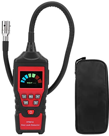 Deosdum H2S Detector de sulfuro de hidrógeno Ht601A Detector de gas inflamable portátil LED combustible, probador de fugas de gas, herramientas de ingeniería de gas