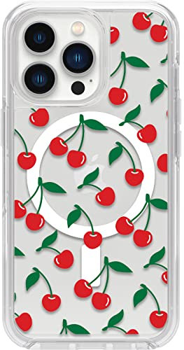 OtterBox iPhone 13 Pro Symmetry Series+ Case - CHERRY ON TOP, Ultra-Sleek, Snaps to MagSafe, Raised Edges Protect Camera & Screen