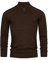 Indicode Herren Gore Pullover aus 80% Baumwolle mit Stehkragen | Strickpullover für Männer Dk Brown Mix, S