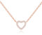 Femme Collier 925 Argent Sterling 14K Plaqué Or/Plaqué Or Rose/Plaqué Blanc Bijoux Cadeau pour Femmes Noël Anniversaire Saint - Valentin Jour de la Mère