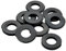 OFFO Shower Hose Washers, Shower Head Washers Rubber Washers Seals 2mm Thick,G1/2 Inch Hose Washer Seal for Shower Head and Hose, Black 10pcs