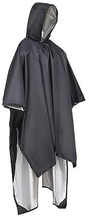 Poncho Imperméable Homme Femme de vélo Cape de Pluie Poncho à Capuche Coupe-Vent imperméable extérieur Tapis de Tente de Camping avec Capuchon Transparent pour Camping Randonnée Vélo Pêche Voyage