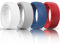 King Will Domed Silicone Rings for Men - Comfortable and Breathable Mens Wedding Bands in Silver Blue Red - 8.5mm Wide Rubber Wedding Bands for Men - Perfect for Active Lifestyles 9