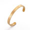 Dreamtimes islamischen Ayatul Kursi Armband für Frauen Muslim Koran Allah Openable Armreifen Armbänder Ayatul Kursi Arabisch Kalligraphie Manschette Armband für Männer Islam Eid Ramadan (Gold)