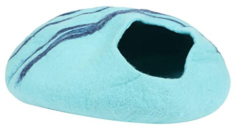 Hochwertiges Katzenhöhlenbett aus Wolle, Umweltfreundliches Katzenbett aus Filz, Katzenhöhle aus Filz, Haustierbett, Weiche Und Selbstwärmende Kätzchenbetten Und Möbel, Für Katzen Und Kätzchen Im Inne