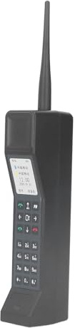 Vintage-Handy-Requisite aus den 80er- und 90er-Jahren, Vintage-Handymodell aus Backstein, Simulation Fotografischer Requisiten für die Inneneinrichtung (Black)