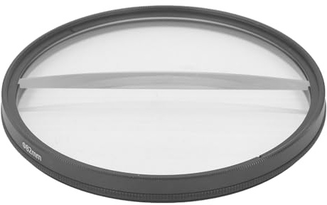 Kameraeffektfilter, Geteilter Dioptrieneffektfilter Im Mittelfeld, Optischer Glasfilter mit Linearem Prisma für die Kamera, Spezialeffektfilter mit Doppeltem Halbmondprisma, (82MM)