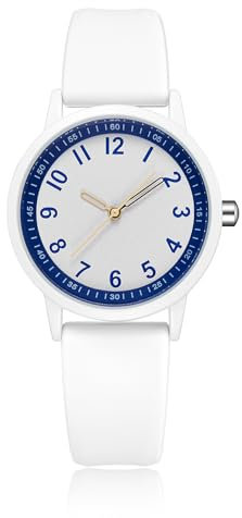 CIVO Damen Uhren Analog-Quarz Designer: Wasserdicht Minimalistisch Armbanduhr Gummi Mode Elegant Beiläufig Weiß