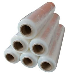 B teurobrecher - 6 Stück Stretchfolie 500 mm breit - B teurobrecher - 23 µ transparent, ca. 2,5 kg Rollengewicht - Verpackungsmaterial - Verpackungsfolie auf der Rolle - Folie für Möbel - Umzugsfolie