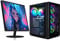 STGsivir Gaming PC Bundle, Gaming Computer Desktop, AMD 3000G 3.5GHz, RX 580 16GB, 16GB RAM, 512GB SSD, 600M WiFi, BT 5.0, Windows 11, 24 Monitor