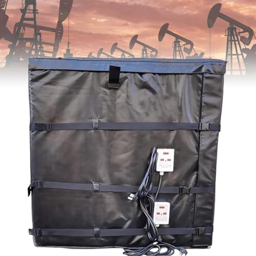 Wrobelax Drum Heater 4000W, 0~150℃ Temperature Controller, 275 Gallon (1000L) Oil Drum Heater, Waterproof Insulation Material, Suitable For IBC Plastic Tanks