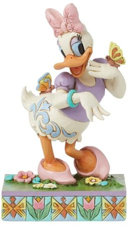 Disney Traditions Daisy Duck with Butterflies Figurine, Height 13cm
