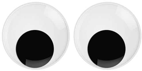 Wiggle Eyes, Googly Eyes self Adhesive 2Pieces Giant Self Adhesive Large Googly Eyes for Xmas Party Handmade DIY Crafts(76mm/3 Inch)