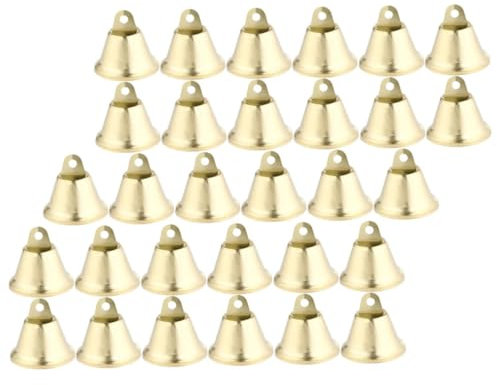 Gogogmee 200stücke Metallglocken Weihnachtsglocken Anhänger zum Selbermachen Vintage Glockenschmuck für Bastelprojekte Hängende Glocken für Dekoration