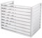 Cubierta de Unidad Exterior para Aire Acondicionado, Cubierta Protectora del Marco Exterior del Aire Acondicionado de Aleación De Aluminio, para Balcón Jardín (White, 3 Sides)