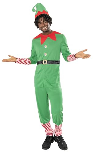 Rubies Official Elf Costume, Christmas Adult Fancy Dress