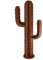 SIGNES GRIMALT Deko-Kaktus aus Metall, Farbe Edelstahl rostig bernsteinfarben, Ethnische Atmosphäre, Industrie, Höhe 80 cm