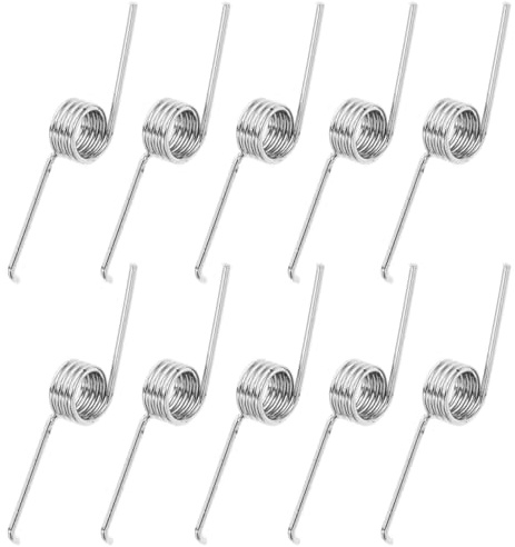 MAGICLULU 10Er Set Mülltonnenfeder Edelstahl Torsionsfeder Zur Reparatur Von Klappdeckel-Mülleimern Universelle Ersatzfedern Für Küchenmülleimer Und Abfalleimer 3.40X0.70X0.50 cm