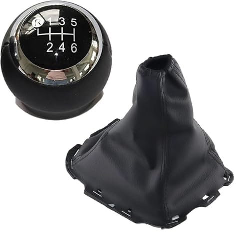 Ciloc Schalthebel Abdeckung Für T&oyota Für Avensis III Für T27 2008-2015 5/6 Gang Schaltknauf Hebel Gaitor Boot Schaltknauf Hebel Shifter(Schwarz)