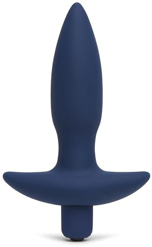 Lovehoney Butt Tingler Vibrating Butt Plug Massager for Men & Women, Blue | 3.5 Inch, 7 Vibration Patterns, 3 Speeds, Silicone, Anal, Vibrating, Couples Adult Toys, Sex Toy for Couples