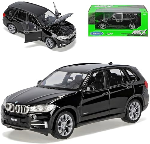 B*M*W X5 F15 SUV Schwarz 3. Generation Ab 2013 1/24 Welly Modell Auto