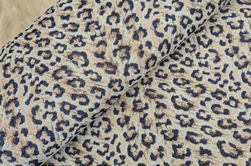 Gobelin Meterware Leo - robuster Dekostoff Gepard - Stoff Kostüme Tierdruck - stabiles Mischgewebe Polsterstoff *ab 50 cm