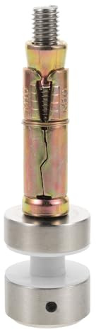 MAGICLULU Support en Verre pour Garde-Corps d'Escalier 304 Acier Inoxydable, Épingle en Verre 10 MM pour Fixation Murale, Quincaillerie Robuste pour Rampes d'Escalier en Béton, Dispositif