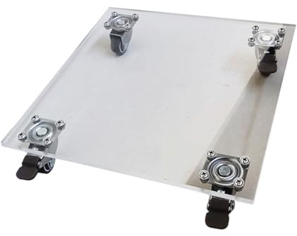 Heavy Duty Plant Bracket with Plant Stand Wheel Square Stand Metal Bracket Suitable for Indoor Outdoor Outdoor Indoor Movable Planter Tray