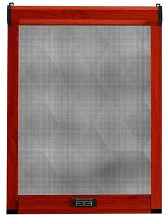 Aeovot Custom Window Fly Screens for Windows Nets - Roll-Up Fly Bug Mosquito Net Window Mesh Insect Screen with Aluminum Alloy Frame, Insect Protection Roller Blind, Durable Breathable(F)