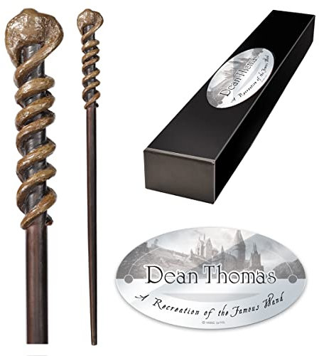 The Noble Collection - Dean Thomas Character Wand - 14in (35cm) Wizarding World Wand with Name Tag - Harry Potter Film Set Movie Props Wands