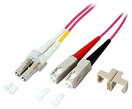 EFB Elektronik Duplex Jumper LC-SC 50/125,OM4,LSZH,Erika violett,2.0mm,2m
