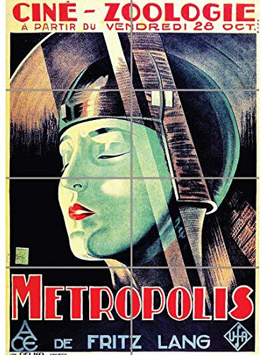 Doppelganger33 LTD Movie Film Metropolis Fritz Land Dystopian Future Vision France XL Giant Panel Poster Art Print (8 Sections)