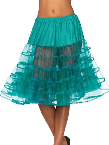 Leg Avenue 8304322339 Knee-Length Petticoat-One Size-Jade