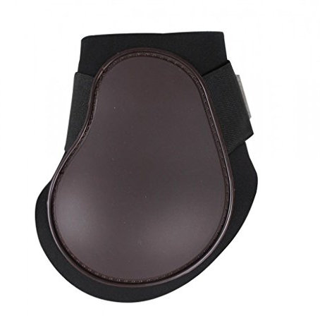 QHP Streichkappen Hartschale Neopren Klettverschuss (Pony, Braun)