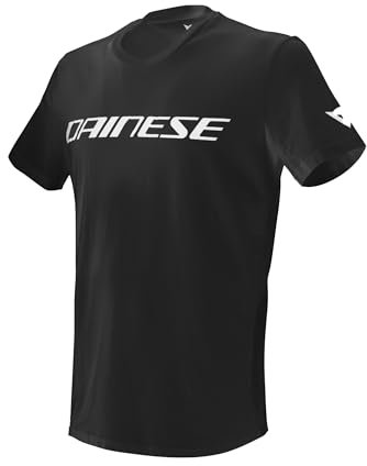 Dainese Unisex Erwachsene Dainese T-shirt T shirt, Schwarz/Weiss, XL EU
