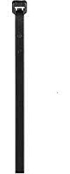 Panduit PLT2S-C0 Pan-Ty Verriegelungsbinder, Standard, 18,8 cm Länge, wetterbeständiges Nylon 6.6, Schwarz, 100 Stück