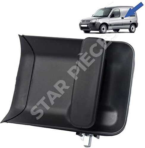 STARKIT PERFORMANCE Poignée de porte latérale compatible pour Berlingo 1 et Partner 1 (1996-2008) poignée extérieure | porte coulissante gauche (côté conducteur) 9101Q7