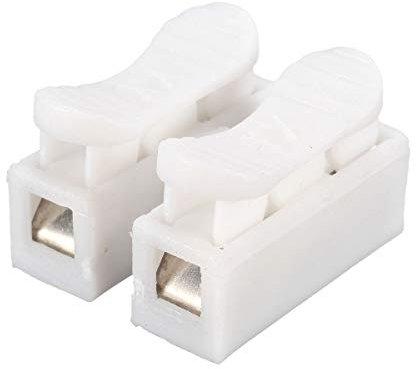 TuToy 5 Pairs Quick Fix 380V 10A Ch-2 2 2 Way Reuseable 2P Spring Clamp Terminal Block No Screws Connector