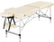 Yaheetech Foldable Massage Bed Portable Lash Table Beauty Bed Professional Salon Spa Table Aluminum 60 cm Width 2 Section Cream