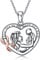 YAFEINI Mama Geschenke für Mütter Mutter Tochter Kette Sterling Silber Mutter Halskette mit Infinity Herz Anhänger Halskette Muttertagsgeschenk für Mütter