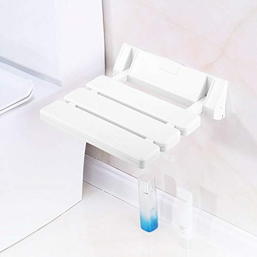 36 * 33 * 5cm Sicher Bequem Duschklappsitz Sitzfläche Klappsitz Duschklappstuhl Wandsitz Duschsitz Klappsitz Dusche bis 130kg Badestuhl