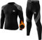 MEETWEE Thermounterwäsche Herren, Winter Funktionsunterwäsche Atmungsaktiv Thermo Unterwäsche Set Lang Thermohemd & Thermohose Kompressionsanzug für Männer Skifahren Laufen Sport