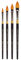 KINGART B-100 Premium 4 pc. Original Gold 9930 Series Oval Floral Petal Brush Set, Synthetic Golden Taklon for Acrylic, Oil, Watercolor Paint, Short Handle, 4 Brushes Sizes: 2, 6, 8, 10