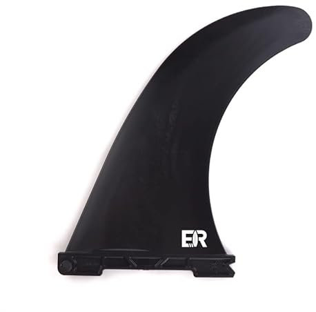 Eisbach Riders Sustainable Quick-Lock SUP Finne - Made in Germany aus recycelten Kunststoff - Center Finne passend für viele Longboards und Stand Up Paddle Boards (Größe 9.0)